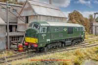 4D-012-012D Dapol Class 22 Diesel Locomotive number D6356 in BR Green livery with small yellow panels